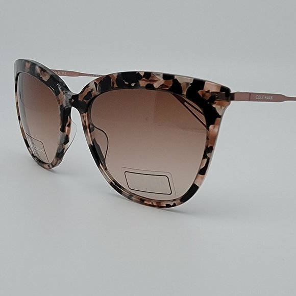 Cole Haan CH7079 651 Blush Tortoise Titanium Frame Brown Lens Sunglasses w/ Case main image 13